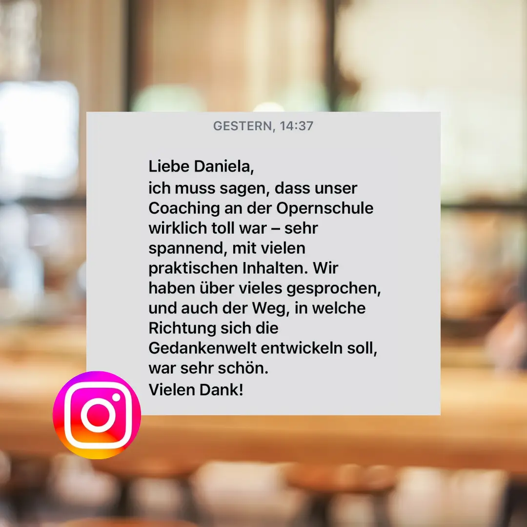 Rezemsion Opernschule Stuttgart für Daniela Spering